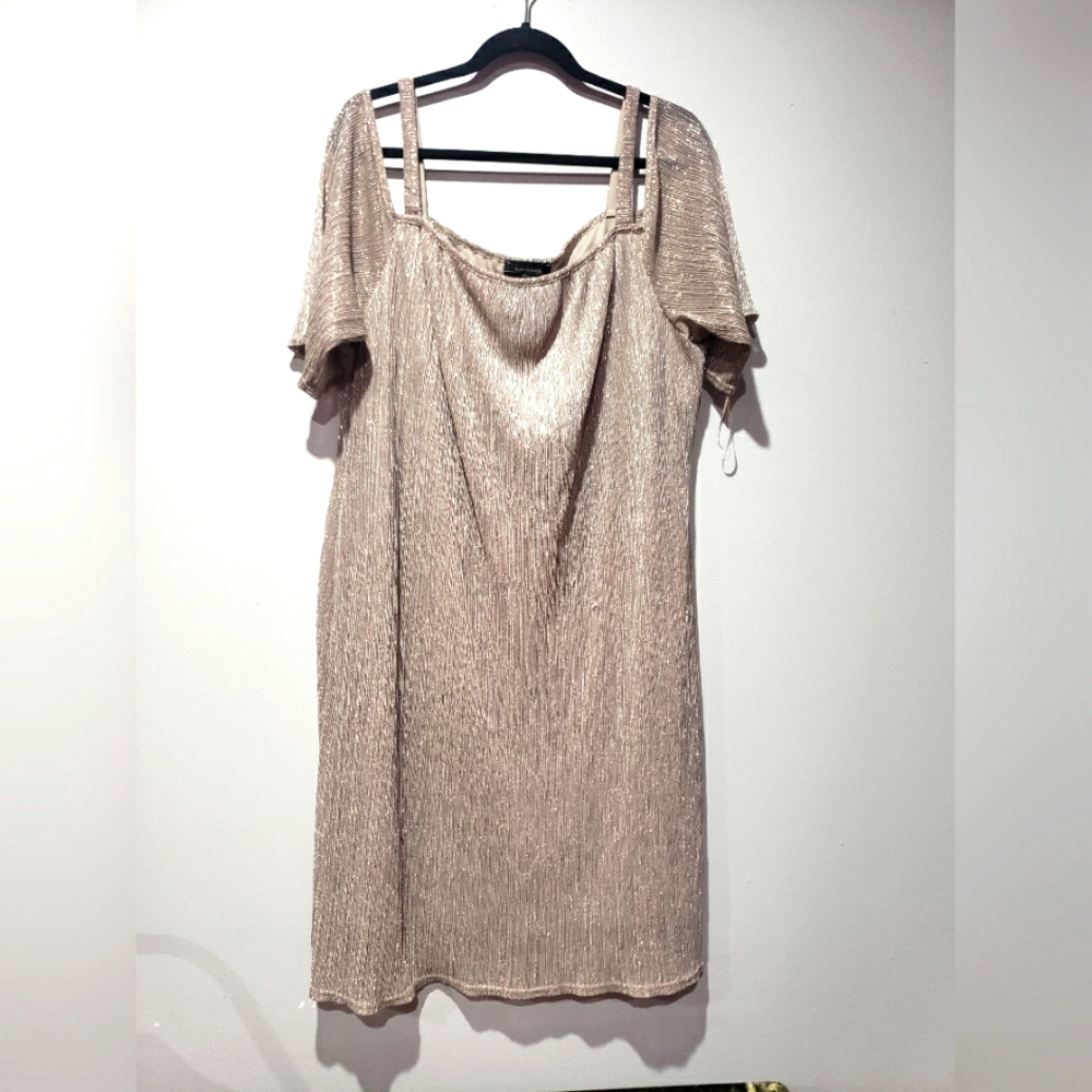 ✨️🍫💲🖐🏾/R&M RICHARDS Women's 20W silver/ gold Cocktail dress